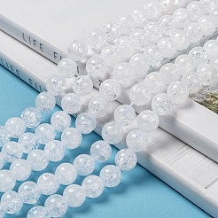 Натуральный хрустят кварц бисер пряди X-G-D840-01-8mm