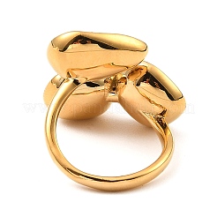 Открытые манжеты в форме капли и квадратного стекла RJEW-G289-01G-03