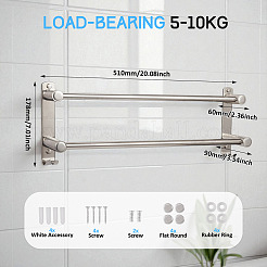 Полотенцесушитель из нержавеющей стали STAS-TAC0050-01P-02