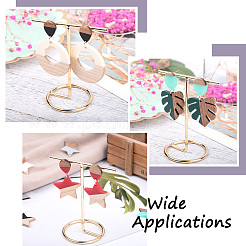 Серьги-гвоздики из смолы и ореха MAK-CD0001-02