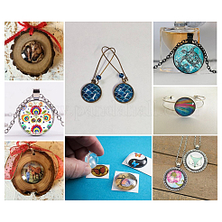 Прозрачные стеклянные кабошоны GGLA-CD0001-04