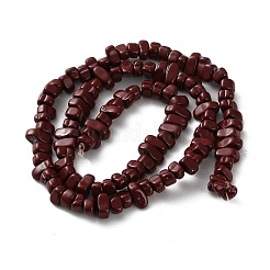 Нити синтетических немагнитных гематитовых бусин G-C248-E01