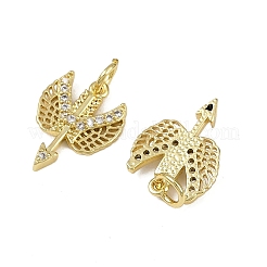 Латунные микро проложить кубического циркония подвески KK-I358-017G