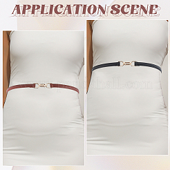 2 шт. 2-х цветный поясной ремень из искусственной кожи с пряжками из сплава AJEW-GF0010-73