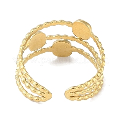 Ионное покрытие (ip) 304 нержавеющая сталь эмаль квадратные манжеты пальцы кольца&nbsp;RJEW-L107-058G-01