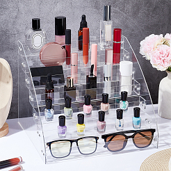 6-ярусный прозрачный акриловый органайзер для лака для ногтей ODIS-WH0329-42A