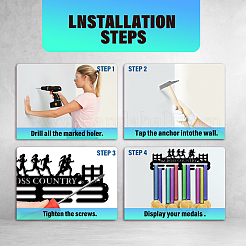 Вешалка для медалей с железной медалью для кросс-кантри ODIS-WH0021-419