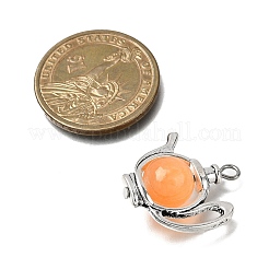 Круглые подвески для посуды из окрашенного натурального селенита&nbsp;PALLOY-JF04366