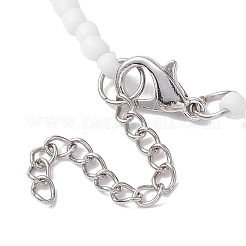 Браслеты из цветочного стекла и бисера для женщин BJEW-JB10105