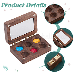 Деревянные акварельные краски банки коробка&nbsp;AJEW-WH0542-84B