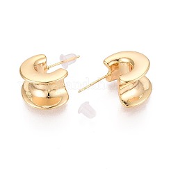 Латунь серьги EJEW-T048-15G