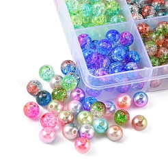 360шт 12 стиля радуги абс пластик имитация жемчуга OACR-YW0001-02