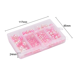 497шт 5 стиля радуги абс пластик имитация жемчуга&nbsp;OACR-YW0001-07D