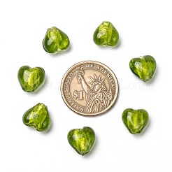 Стеклянные бусины FOIL-R050-12x8mm-7