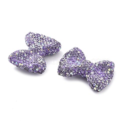 Полимерная глина стразы бусины в форме банта CLAY-NH0001-05F