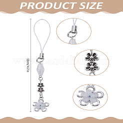 1 шт. сплава ремешки для мобильных телефонов для женщин&nbsp;AJEW-LP0004-89