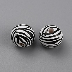 Печатные деревянные бусины WOOD-SZC0001-07B