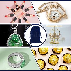 20шт прямоугольные бархатные мешочки с завязками TP-NB0001-62B