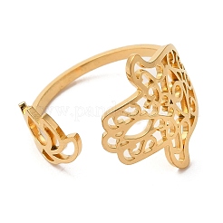 Открытое манжетное кольцо из нержавеющей стали 304 RJEW-Z026-01G