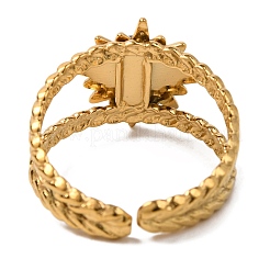 Круглые натуральные смешанные кольца из камня&nbsp;RJEW-Q822-39G