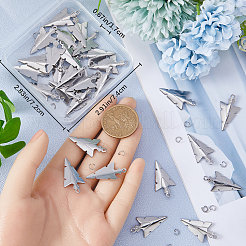 50 шт. подвески из нержавеющей стали 201 STAS-CN0001-21