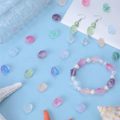 100шт 10 цвета прозрачные бусины лэмпворк ручной работы LAMP-SC0001-30