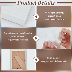 Деревянная витрина для одной медали&nbsp;ODIS-WH0086-113C