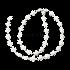 Синтетических нитей бирюзовые бусы&nbsp;G-E456-35D-8x10mm-01