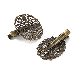 Железные заколки для волос из кожи аллигатора для женщин и девочек OHAR-K005-01AB