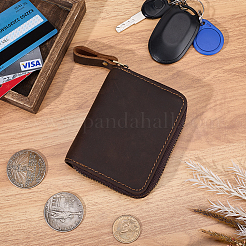 Прямоугольные кожаные кошельки для кредитных карт для женщин и мужчин AJEW-WH20001-31B