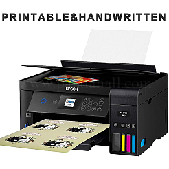 Прозрачная пэт пленка клейкая бумага стикер AJEW-BC0005-28