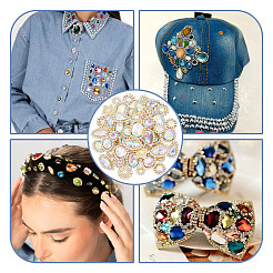 100 шт. пришивные стразы в форме капли/сердца/звезды FIND-TA0006-69B