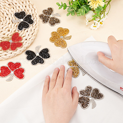 8 шт. 4-х цветные пластиковые стразы горячей фиксации&nbsp;DIY-FG0003-62