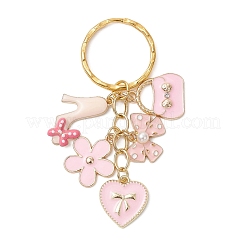 Брелки с цветком и сумкой из сплава эмали&nbsp;KEYC-JKC01446