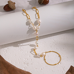 Элегантные браслеты из натуральных бусин пресноводного жемчуга&nbsp;KX0637