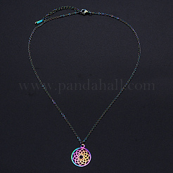 201 подвеска из нержавеющей стали ожерелье NJEW-S105-JN638