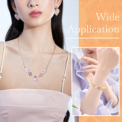 120г 8 цвета стеклянных бусин&nbsp;GLAA-TA0001-89