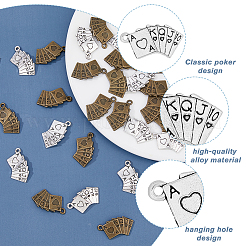 60 шт. 2 цвета подвески из сплава в тибетском стиле FIND-HY0002-73