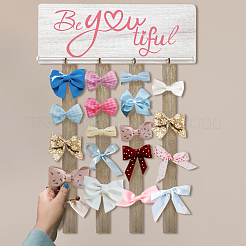 Деревянный подвесной приветственный знак&nbsp;HJEW-WH0077-001