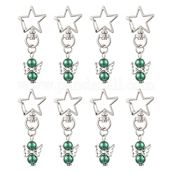 Подвеска из ангельского стекла с жемчугом&nbsp;HJEW-JM02597-02