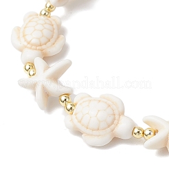 Браслеты из синтетического бирюзового бисера для мужчин и женщин BJEW-JB11762-01