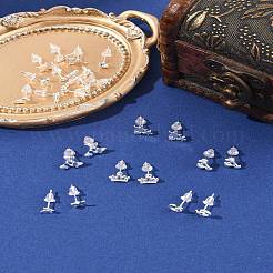 12 пара сережек-гвоздиков из сплава 12 стилей EJEW-FS0001-29