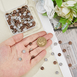 120 шт. 2 цвета бусины из сплава в тибетском стиле&nbsp;TIBEB-HS0001-02