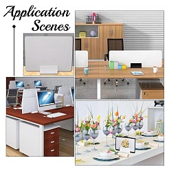 6шт треугольные пластиковые держатели карт DJEW-NB0001-13