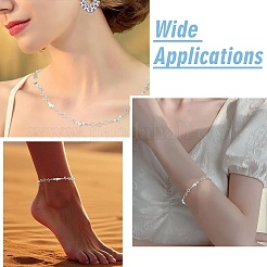 Цепочки в форме сердца из латуни с имитацией жемчуга длиной 2.5 м&nbsp;CH-CJ0001-08