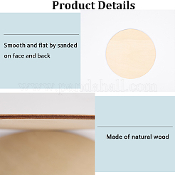 6 шт. необработанной древесной щепы&nbsp;AJEW-CP0009-86