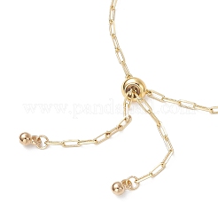 Изготовление браслета-слайдера с регулируемой латунной цепочкой-скрепкой BJEW-JB01381