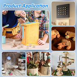 Необработанный деревянный материал для резьбы по дереву WOOD-WH0048-19A