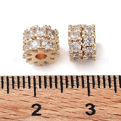 Стойки обшивки латунь микро проложить кубического циркония бусы KK-H451-04G
