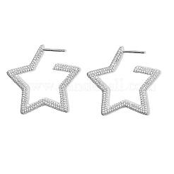 S925 серьги-гвоздики из стерлингового серебра в форме звезды NU9331